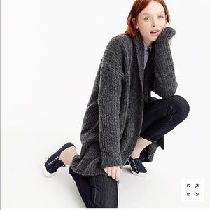 JCrew oversized ribbed cardigan